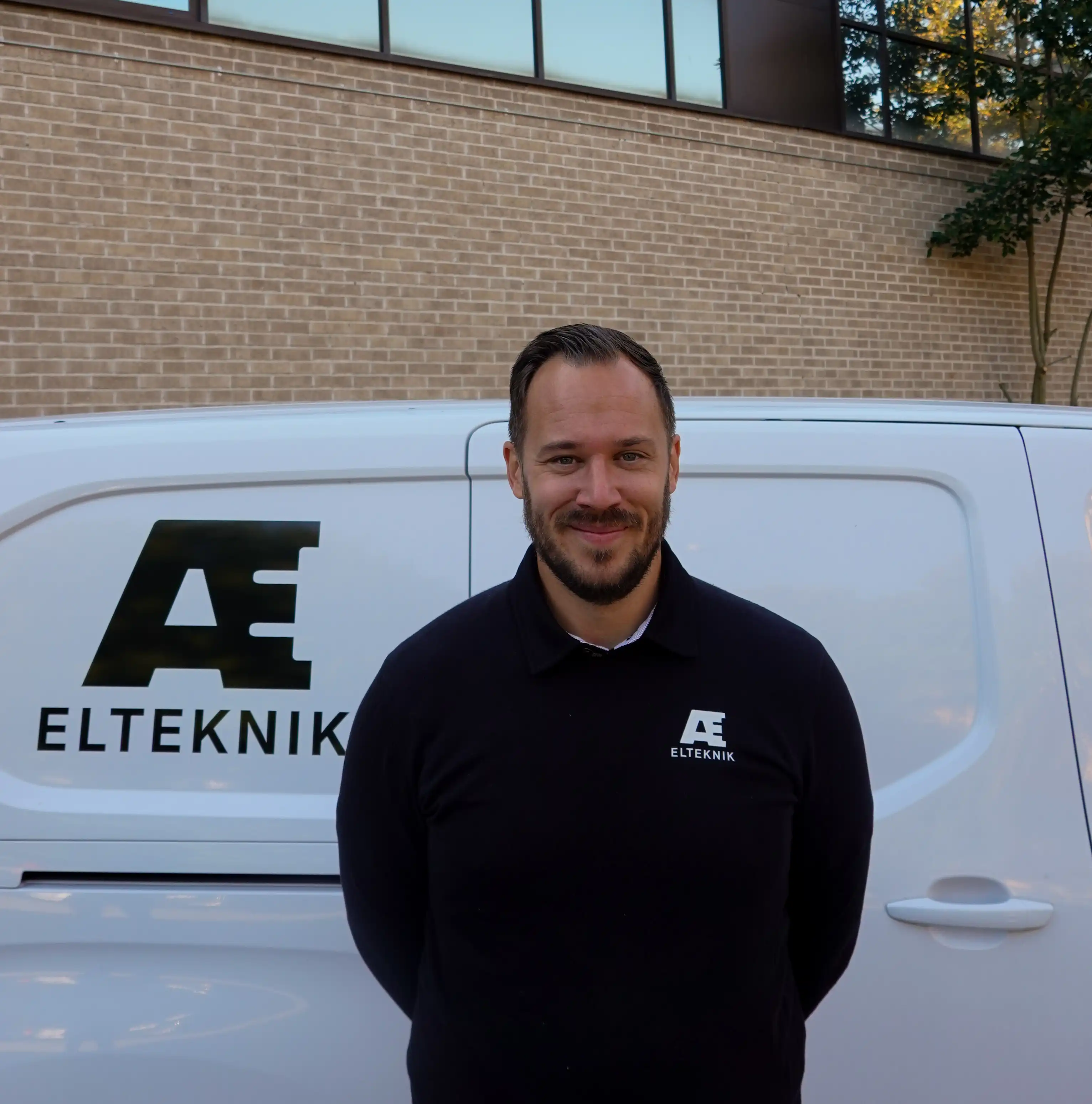 Emil Hallstener Scheutz, verksamhetsansvarig på AE Elteknik