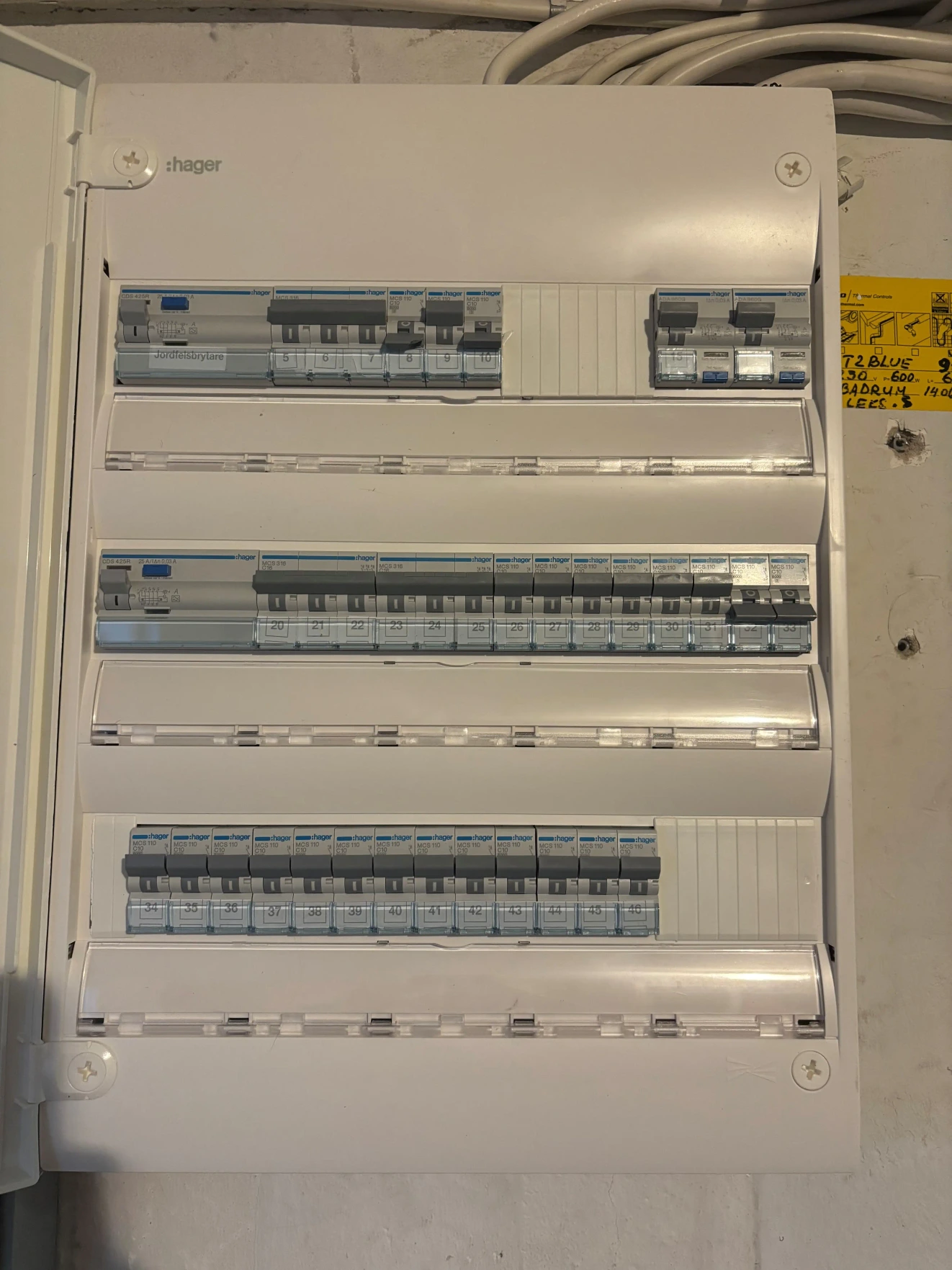 Ny elcentral med jordfelsbrytare och automatsäkringar installerad i Spånga – AE Elteknik